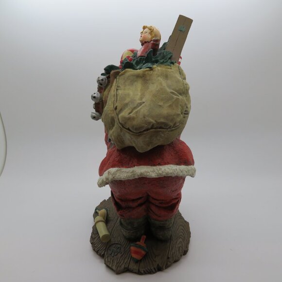 Christmas Santa Figurine Vintage Saturday Evening Post Embracing Hug Child Gifts - Picture 5 of 16
